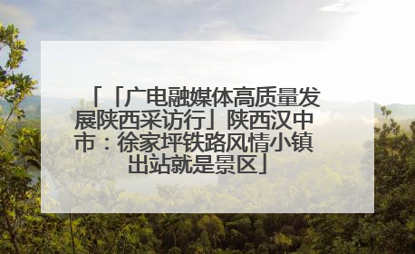 「广电融媒体高质量发展陕西采访行」陕西汉中市：徐家坪铁路风情小镇 出站就是景区