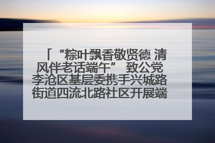“粽叶飘香敬贤德 清风伴老话端午” 致公党李沧区基层委携手兴城路街道四流北路社区开展端午节主题活动