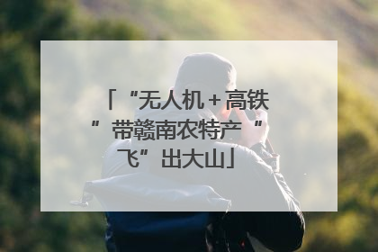 “无人机＋高铁”带赣南农特产“飞”出大山