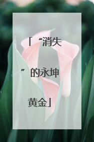 “消失”的永坤黄金