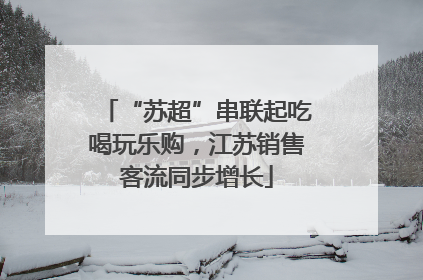 “苏超”串联起吃喝玩乐购，江苏销售客流同步增长