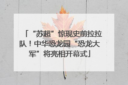 “苏超”惊现史前拉拉队！中华恐龙园“恐龙大军”将亮相开幕式