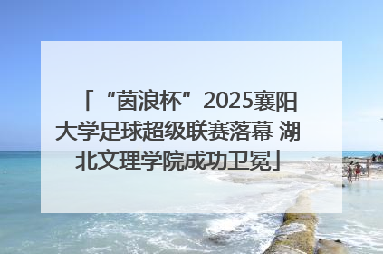 “茵浪杯”2025襄阳大学足球超级联赛落幕 湖北文理学院成功卫冕