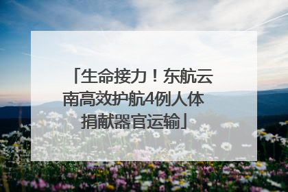 生命接力！东航云南高效护航4例人体捐献器官运输
