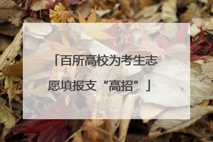 百所高校为考生志愿填报支“高招”