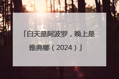 白天是阿波罗，晚上是雅典娜（2024）