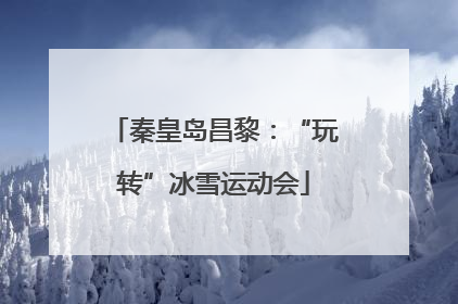 秦皇岛昌黎：“玩转”冰雪运动会