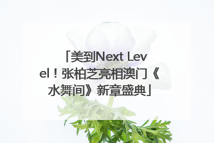 美到Next Level！张柏芝亮相澳门《水舞间》新章盛典