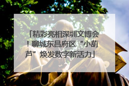 精彩亮相深圳文博会！聊城东昌府区“小葫芦”焕发数字新活力