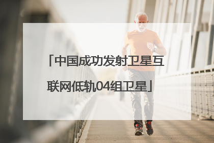 中国成功发射卫星互联网低轨04组卫星
