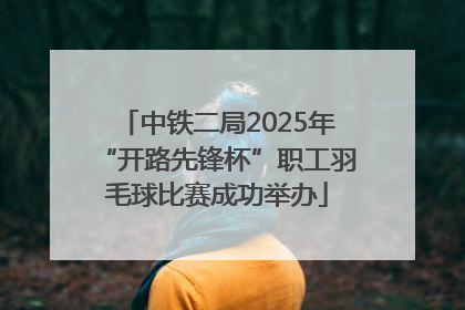 中铁二局2025年“开路先锋杯”职工羽毛球比赛成功举办