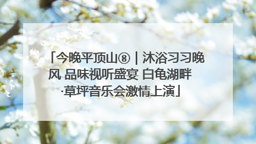 今晚平顶山⑧｜沐浴习习晚风 品味视听盛宴 白龟湖畔·草坪音乐会激情上演