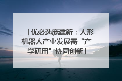 优必选庞建新：人形机器人产业发展需“产学研用”协同创新