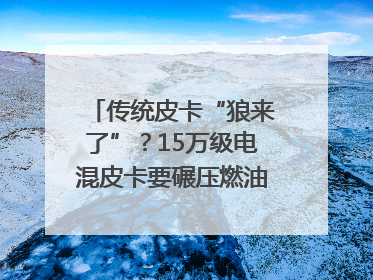 传统皮卡“狼来了”？15万级电混皮卡要碾压燃油车｜汽车风云