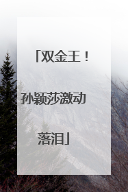 双金王！孙颖莎激动落泪