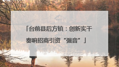 台前县后方镇：创新实干奏响招商引资“强音”