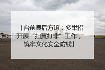 台前县后方镇：多举措开展“扫黄打非”工作，筑牢文化安全防线