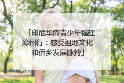 印尼华裔青少年福建漳州行：感受祖地文化和侨乡发展脉搏
