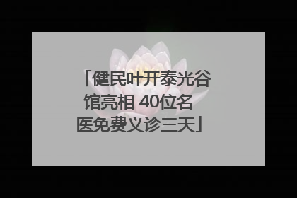 健民叶开泰光谷馆亮相 40位名医免费义诊三天
