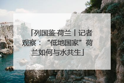 列国鉴·荷兰丨记者观察：“低地国家”荷兰如何与水共生