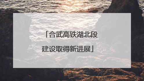 合武高铁湖北段建设取得新进展