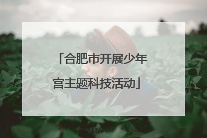 合肥市开展少年宫主题科技活动