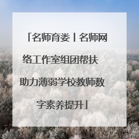 名师育娄丨名师网络工作室组团帮扶 助力薄弱学校教师数字素养提升