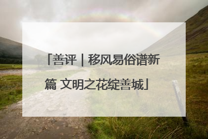 善评｜移风易俗谱新篇 文明之花绽善城