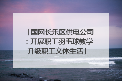 国网长乐区供电公司：开展职工羽毛球教学升级职工文体生活