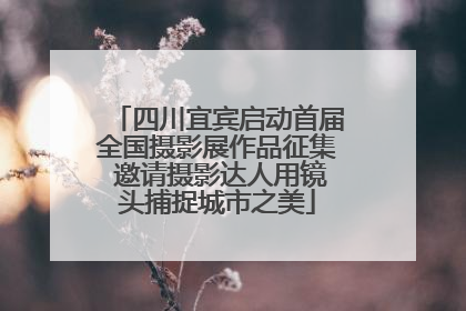四川宜宾启动首届全国摄影展作品征集 邀请摄影达人用镜头捕捉城市之美