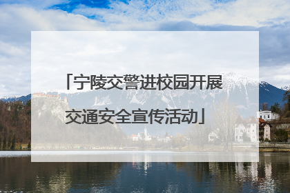 宁陵交警进校园开展交通安全宣传活动