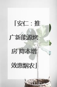 安仁：推广新能源烤房 降本增效惠烟农