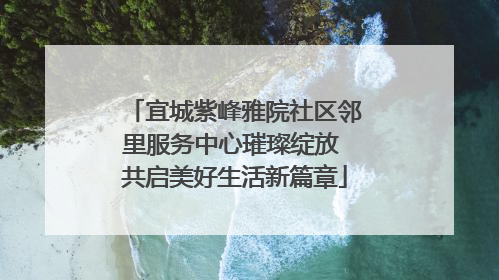 宜城紫峰雅院社区邻里服务中心璀璨绽放 共启美好生活新篇章