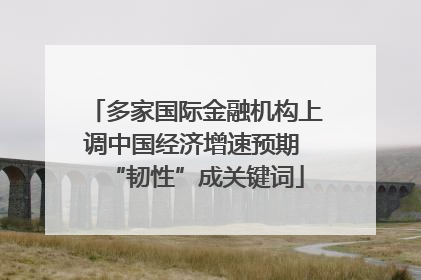 多家国际金融机构上调中国经济增速预期 “韧性”成关键词