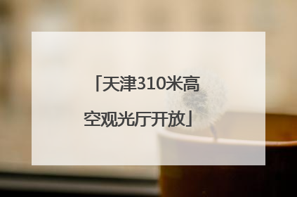 天津310米高空观光厅开放