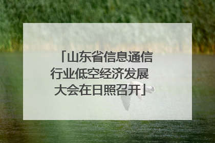 山东省信息通信行业低空经济发展大会在日照召开