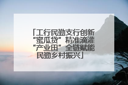 工行民勤支行创新“蜜瓜贷”精准滴灌“产业田”全链赋能民勤乡村振兴