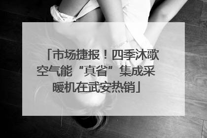 市场捷报！四季沐歌空气能“真省”集成采暖机在武安热销