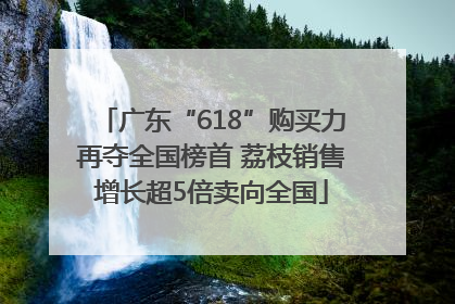 广东“618”购买力再夺全国榜首 荔枝销售增长超5倍卖向全国
