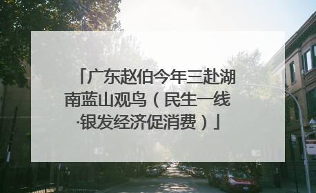 广东赵伯今年三赴湖南蓝山观鸟（民生一线·银发经济促消费）