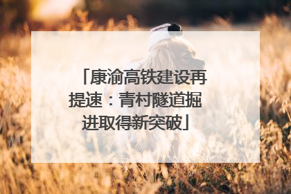 康渝高铁建设再提速：青村隧道掘进取得新突破