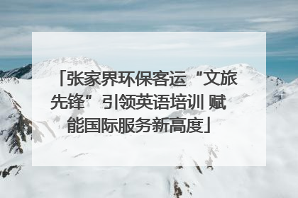 张家界环保客运“文旅先锋”引领英语培训 赋能国际服务新高度