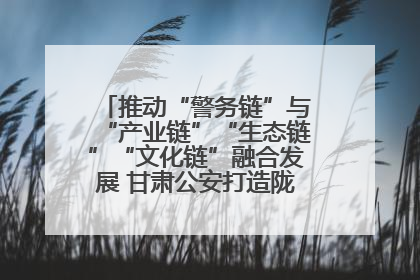 推动“警务链”与“产业链”“生态链”“文化链”融合发展 甘肃公安打造陇原旅游警务品牌