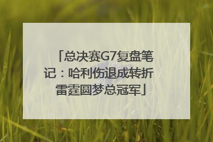 总决赛G7复盘笔记：哈利伤退成转折 雷霆圆梦总冠军