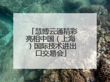 慧博云通精彩亮相中国（上海）国际技术进出口交易会