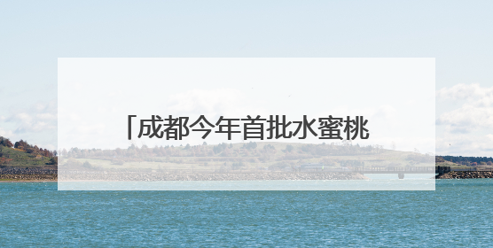 成都今年首批水蜜桃成熟了，在龙泉山这个村尝鲜“第一口”｜寻找和美乡村推荐官