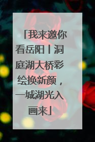 我来邀你看岳阳丨洞庭湖大桥彩绘换新颜,一城湖光入画来