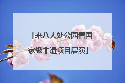 来八大处公园看国家级非遗项目展演
