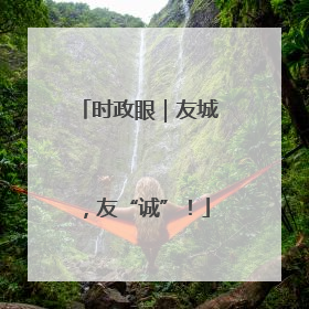 时政眼｜友城，友“诚”！