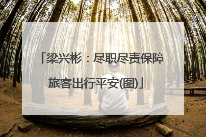 梁兴彬：尽职尽责保障旅客出行平安(图)